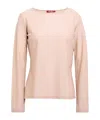 Max Mara Minimalist Solid Color Knit Top In Neutral
