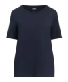 Max Mara Minimalist Solid Short-sleeve T-shirt In Blue