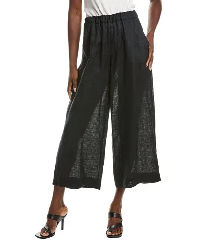Max Mara Minnie Linen Pant In Black
