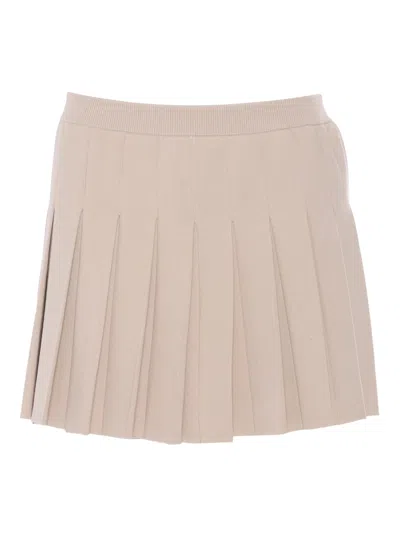 MAX MARA MINO BEIGE KNITTED SKIRT