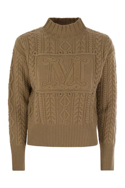 Max Mara Maxmara Women Miranda - Wool And Cashmere Sweater In Brown