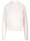 Max Mara Vicini Cashmere Side Braid Sweater In Neutral