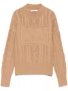 Max Mara Miranda Wool And Cashmere Sweater In Brown