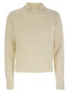 Max Mara Mini Wool And Cashmere Sweater With Diamond Cable Knit Design