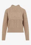 Max Mara Miranda Wool And Cashmere Sweater In Beige