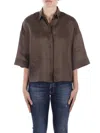 Max Mara Mirano Button-up Shirt In Brown