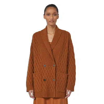 Max Mara Mirca Cardigan Camel In Brown