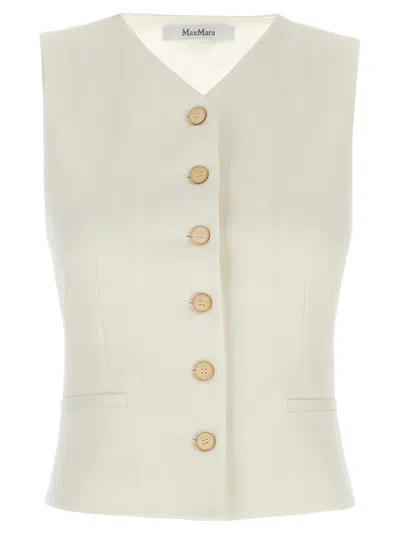Max Mara Mirella Gilet White