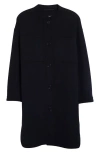 Max Mara Miriam Double Face Wool Coat In Midnight Blue