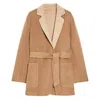 Max Mara Mirko Oversized Reversible Jacket In Brown