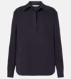 Max Mara Mirko Silk Crêpe Blouse In Blue