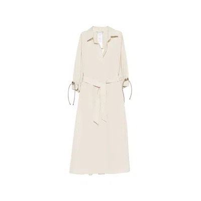 Max Mara Mirto Cotton Shirt Dress In Neutral