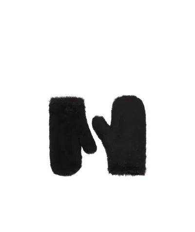 Max Mara Mittens In Alpaca And Wool Teddy Fabric