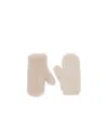 Max Mara Mittens In Alpaca And Wool Teddy Fabric