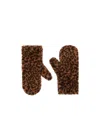 Max Mara Mittens In Jacquard-knit Alpaca And Wool Teddy Fabric In Brown