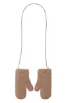 Max Mara Mittens In Teddy Made Of Alpaca And Cashmere In Neutral