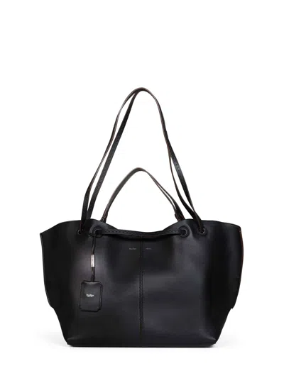 Max Mara Mixeddouble Shoulder Bag In Black