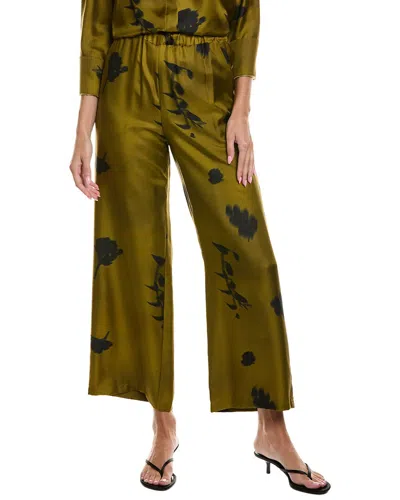 Max Mara Mm By  Helga Silk Trouser In Green