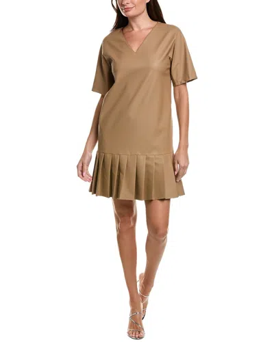 Max Mara Mm By  Hidesia Jersey Dress In Brown