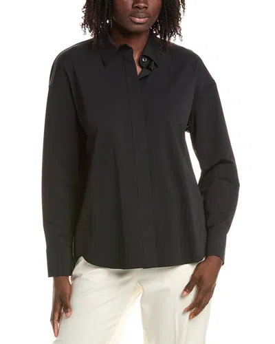 Max Mara Minimalist Solid-color Shirt In Gray