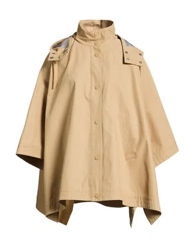 Max Mara Mm By  Woman Cape Beige Size S Cotton, Polyester, Polyamide In Brown