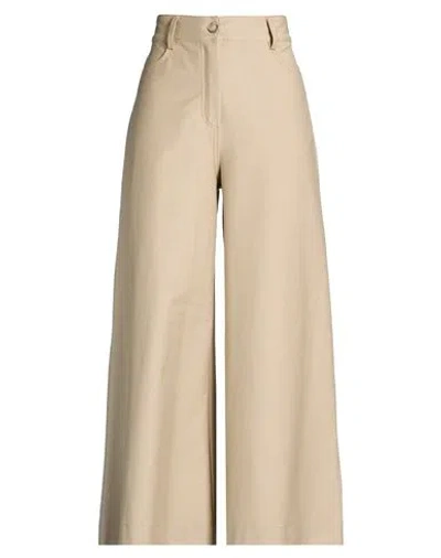 Max Mara Mm By  Woman Pants Sage Green Size M Cotton, Polyester, Elastane In Brown