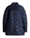 Max Mara A Light Quilted Coat In Blue