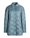 Max Mara Minimalist Plaid Jacket In Blue