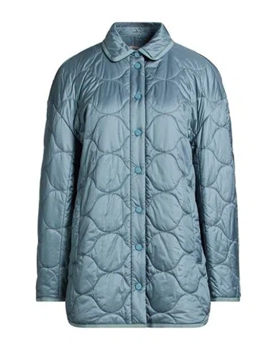 Max Mara Mm By  Woman Puffer Slate Blue Size 12 Polyamide