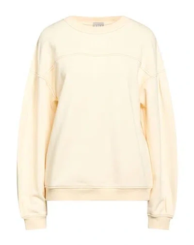 Max Mara Mm By  Woman Sweatshirt Cream Size L Cotton, Polyester, Elastane In Neutral