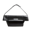 Max Mara Structured Leather Crossbody Bag In Black