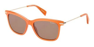 Max Mara Mm Edgy Ii 8xf/co Occhiali Da Sole Arancioni Per Donna In Neutral