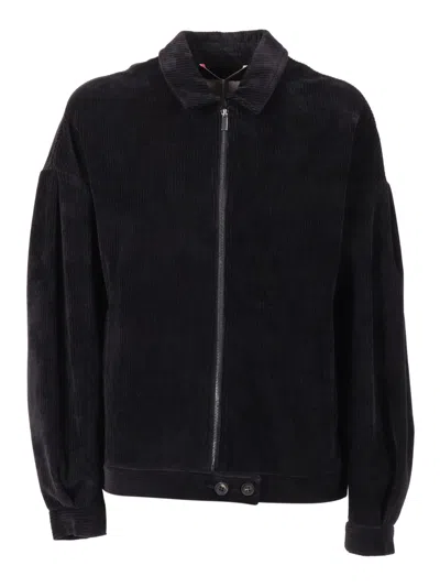Max Mara Mm Giacca In Jersey Damara In Black