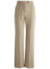 Max Mara Leisure Malesia Satin-jersey Trousers In Sand