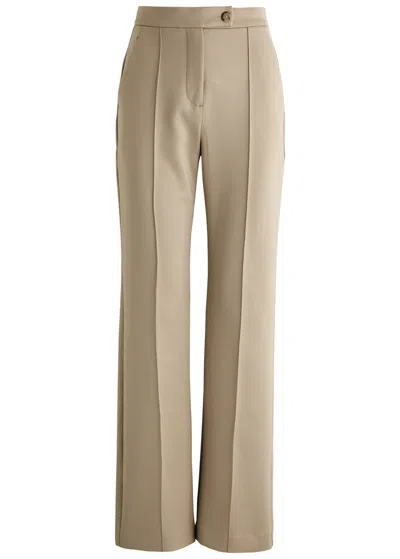 Max Mara Leisure Malesia Satin-jersey Trousers In Sand
