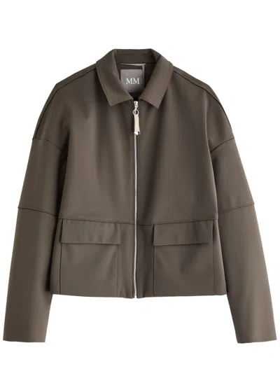 Max Mara Leisure Nicola Stretch-jersey Jacket In Brown
