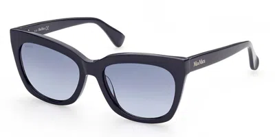 Max Mara Mm0009 90w Women's Sunglasses Blue Size 55