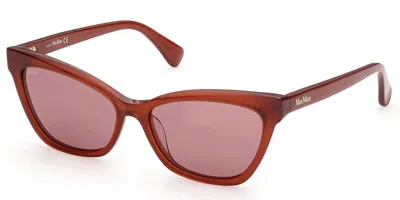 Max Mara Mm0011 44s Occhiali Da Sole Arancioni Per Donna In Red