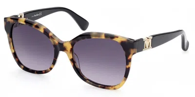Max Mara Mm0014 56b Women's Sunglasses Tortoiseshell Size 56 In Brown