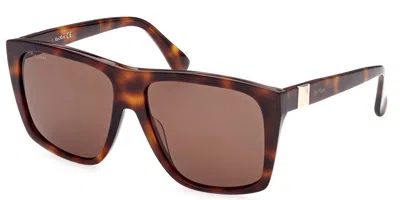 Max Mara Mm0021 52e Women's Sunglasses Tortoiseshell Size 58 In Gray