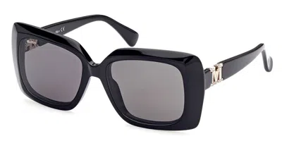 Max Mara Mm0030 01a Women's Sunglasses Black Size 54