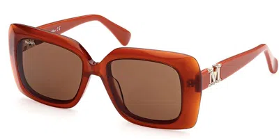 Max Mara Mm0030 44e Women's Sunglasses Orange Size 54 In Neutral