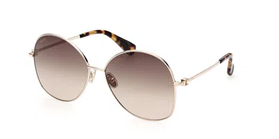 Max Mara Mm0034 32f Women's Sunglasses Gold Size 60