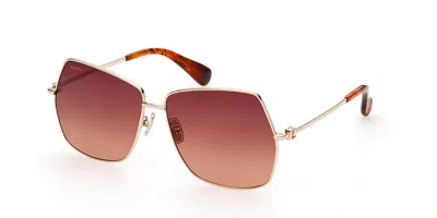 Max Mara Mm0035-h 30f Women's Sunglasses Gold Size 61