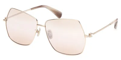 Max Mara Mm0035-h 32g Women's Sunglasses Gold Size 61