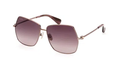 Max Mara Mm0035-h 38t Women's Sunglasses Brown Size 61