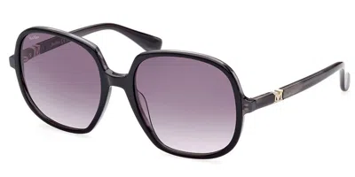 Max Mara Mm0036 05b Women's Sunglasses Black Size 58