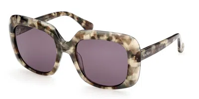 Max Mara Mm0038 55a Women's Sunglasses White Size 55