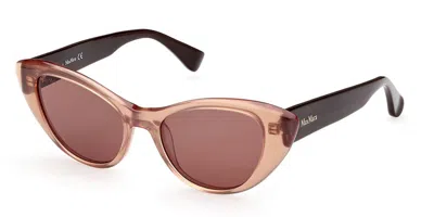 Max Mara Mm0039 59f Women's Sunglasses Brown Size 51