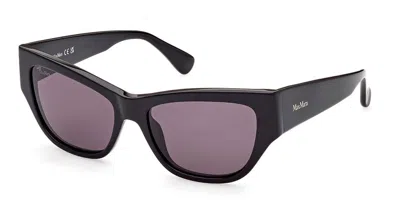 Max Mara Mm0041 01a Women's Sunglasses Black Size 56